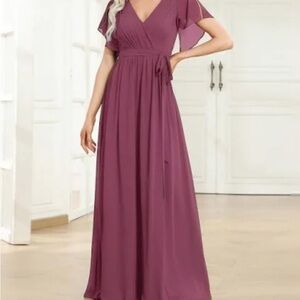 Celebrate It Chic Plum Maxi Dress